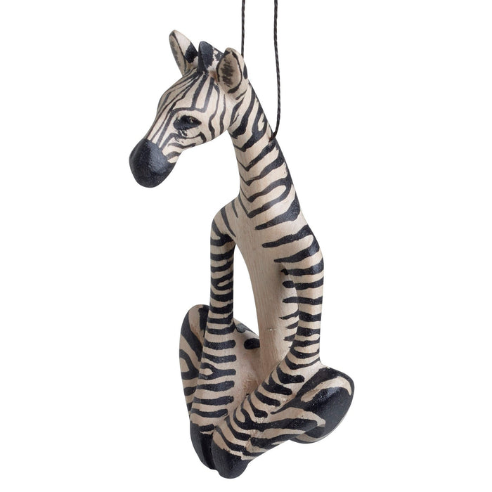 Yoga Zebra Ornament 3