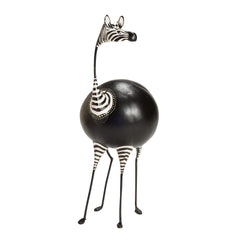 Whimsical Zebra Statue