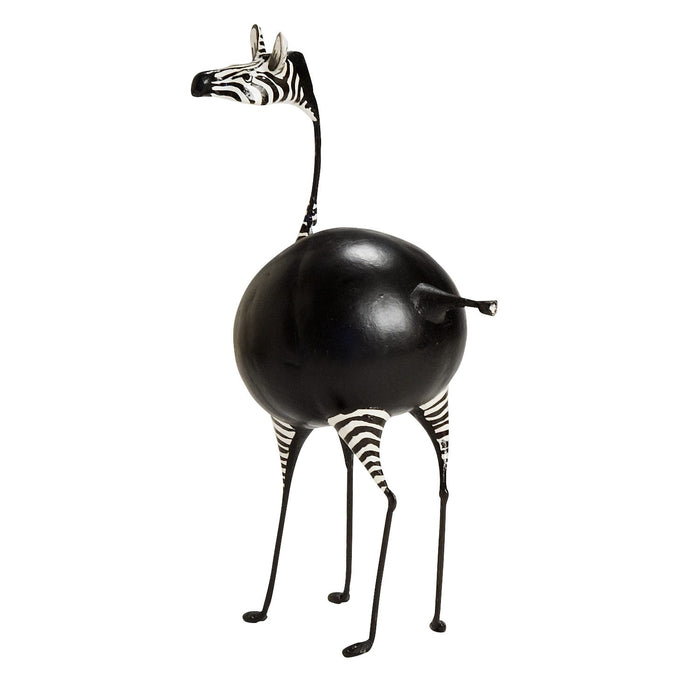 Whimsical Zebra Statue 2
