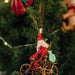 Cycling Santa Ornament thumbnail 3