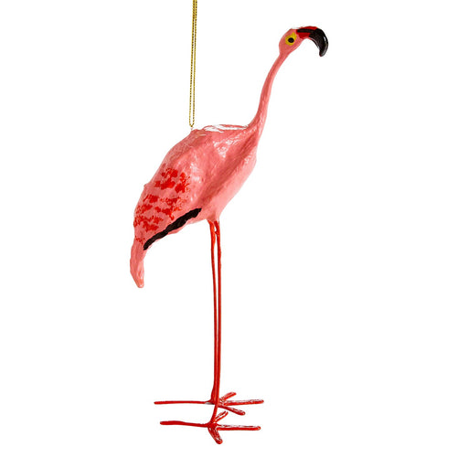 Seed Pod Flamingo Ornament
