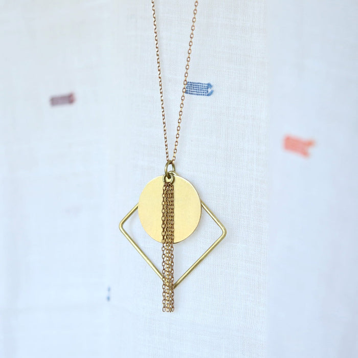 Circle & Square Necklace 6