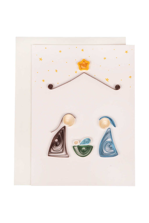 Quilled Paper Nativity Card