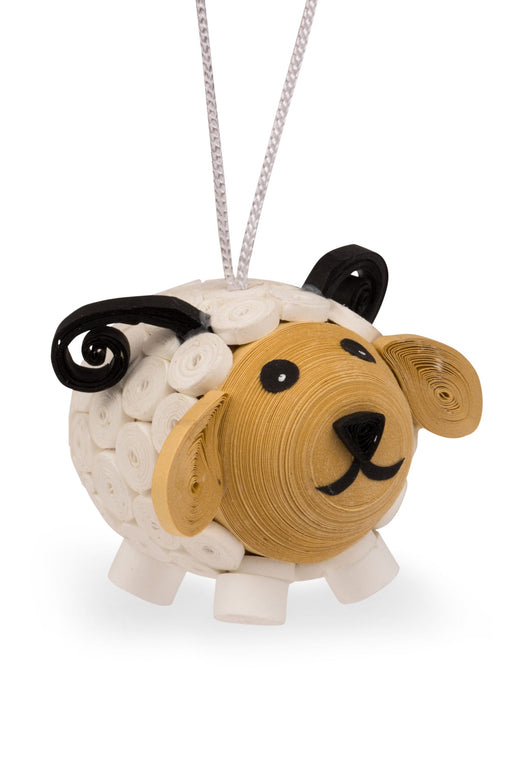 Quilled Paper Sheep Ornament