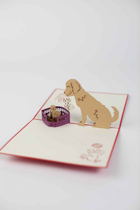 Puppies Pop-Up Card 2