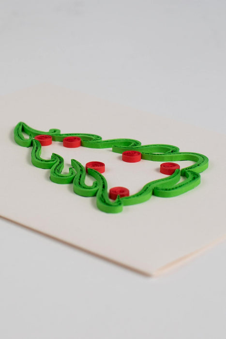 Quilled Paper Evergreen Card 2