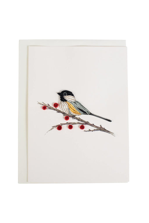 Quilled Chickadee Card