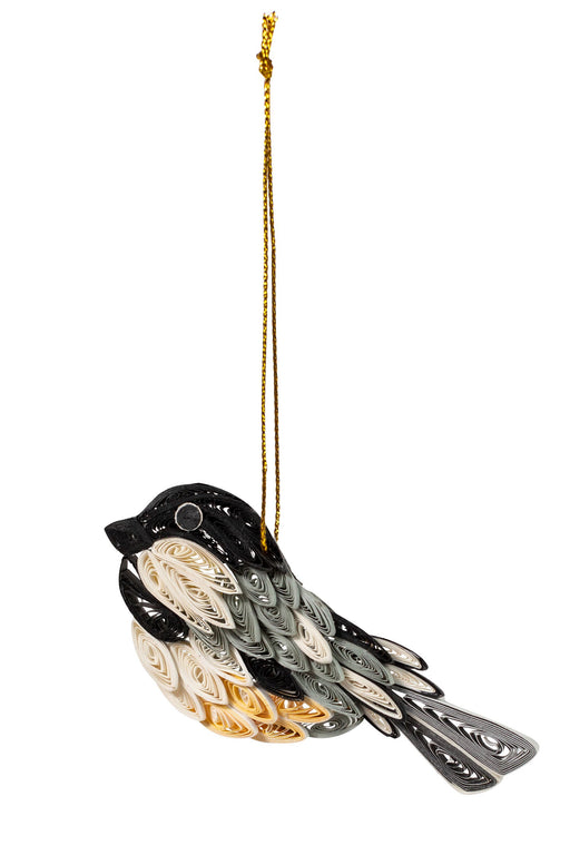 Quill Chickadee Ornament