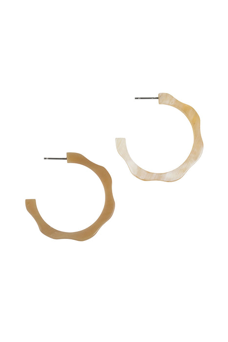 Rippled Hoop Earrings 1