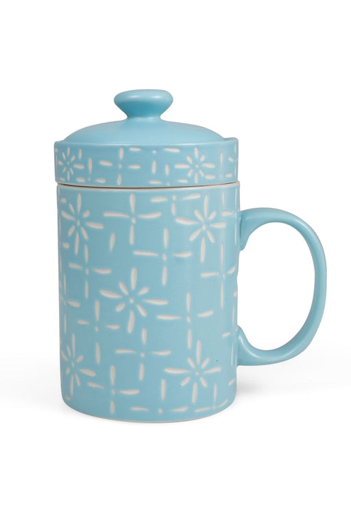 Snowy Dawn Tea Strainer Mug