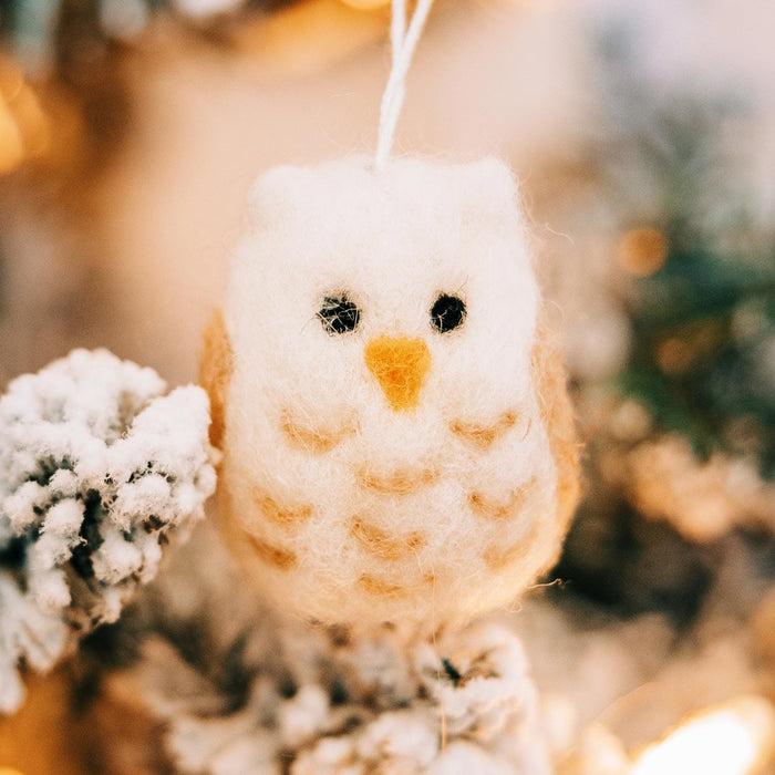 Wool Owl Ornament 2