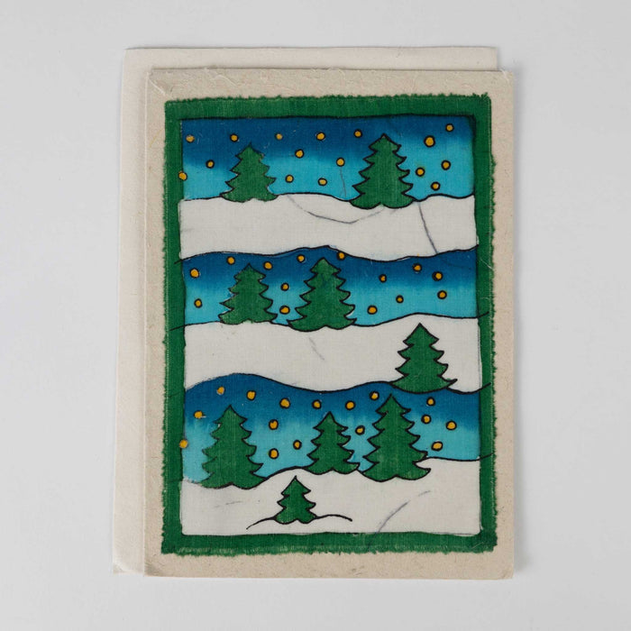 Christmas Cards - Nativity & Trees - Set of 4 11