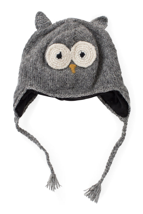 Knit Wool Owl Hat 1
