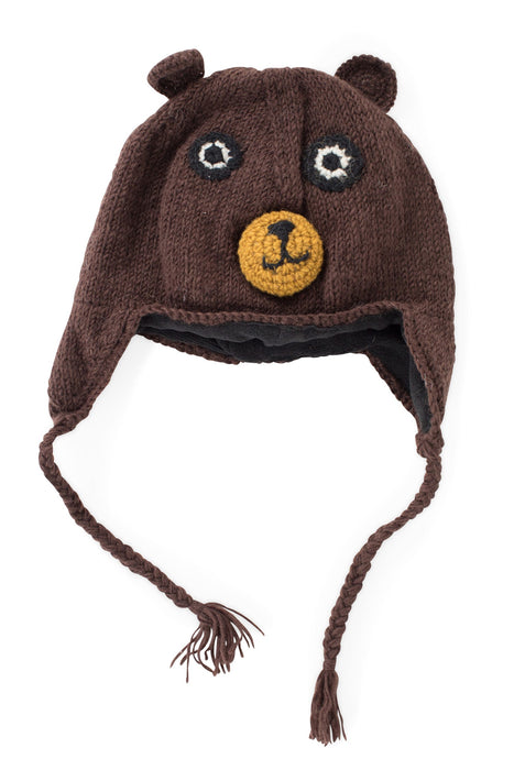 Knit Wool Bear Hat 1