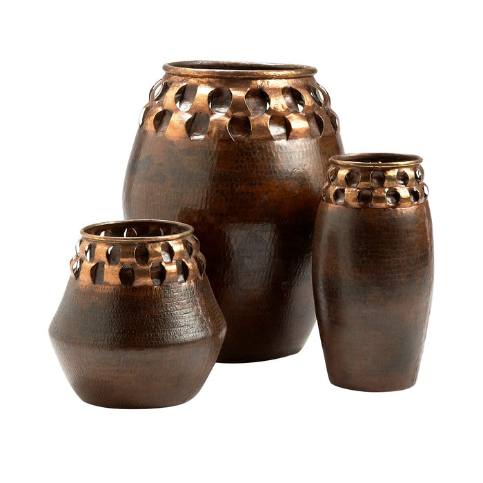 Hammered Copper Vase-lg 3