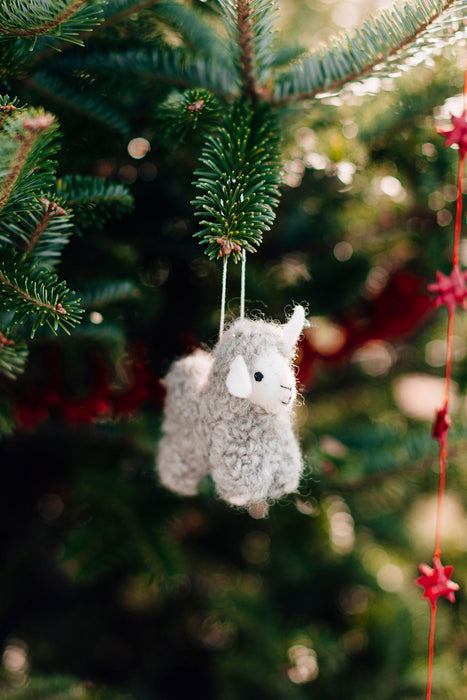 Fleece Navidad Sheep Ornament 4