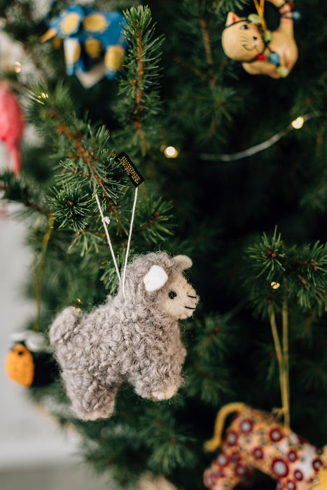 Fleece Navidad Sheep Ornament 3