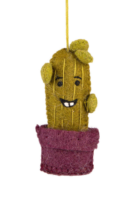 Smiling Cactus Ornament 1