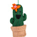 Orange Flower Cactus Ornament thumbnail 1