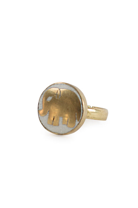 Brass Elephant Ring 1