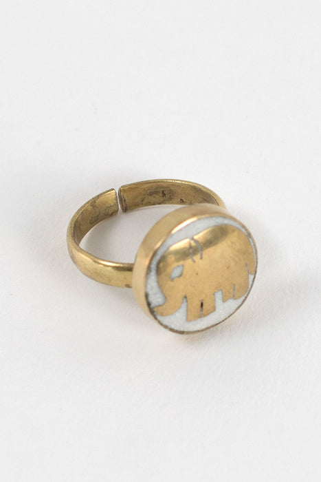 Brass Elephant Ring 2