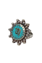 Om Turquoise Ring
