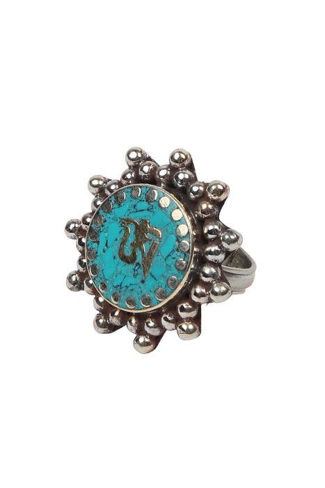 Om Turquoise Ring 1