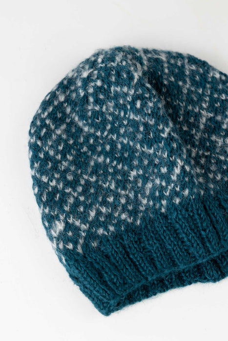 Toasty Teal Knit Hat 2