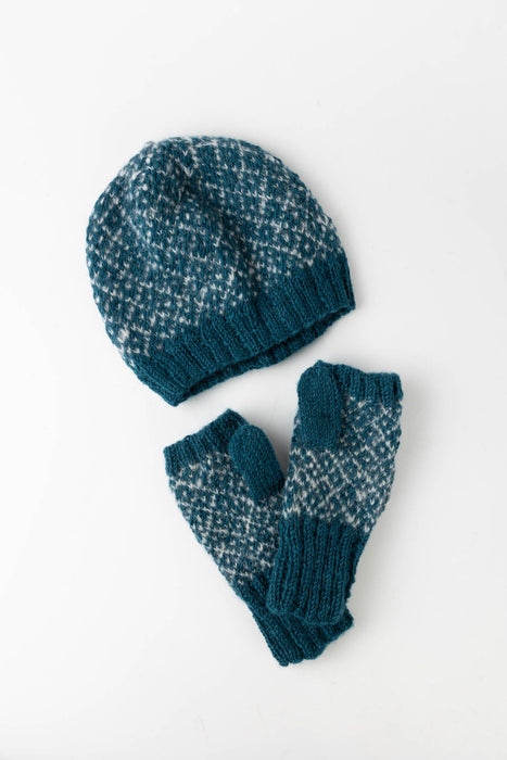 Toasty Teal Knit Hat 4