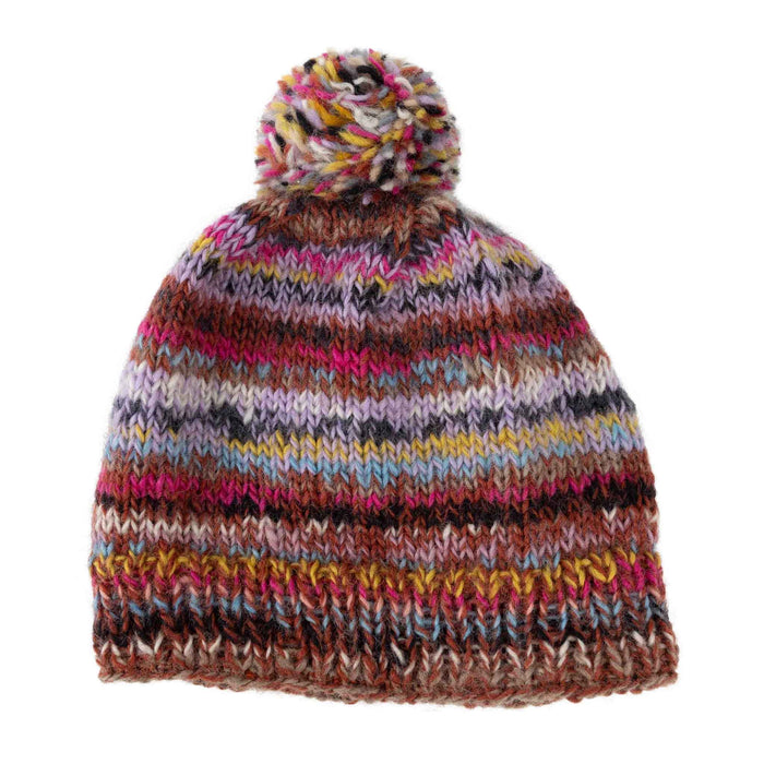 Warm Stripe Wool Hat 1