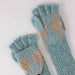 Aqua Tan Convertible Mittens - Fingerless Gloves - Default Title (5918510)