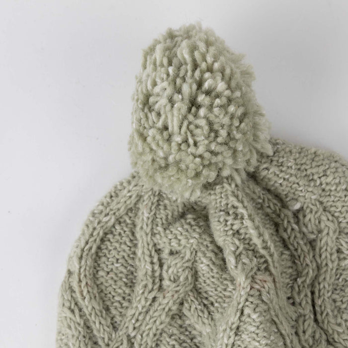 Le Ski Cable Knit Winter Hat - Sage 4