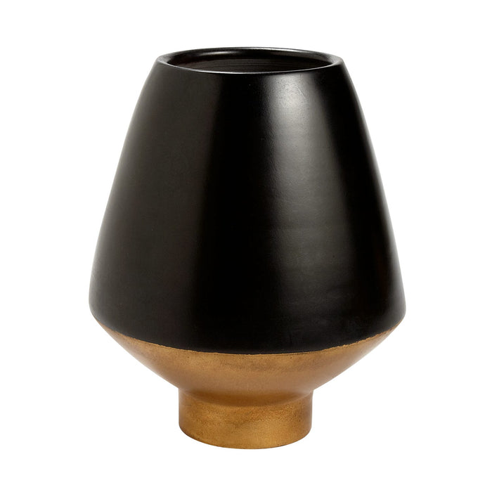 Black and Gold Balanced Vase 1
