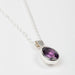 Oval Amethyst Necklace thumbnail 2