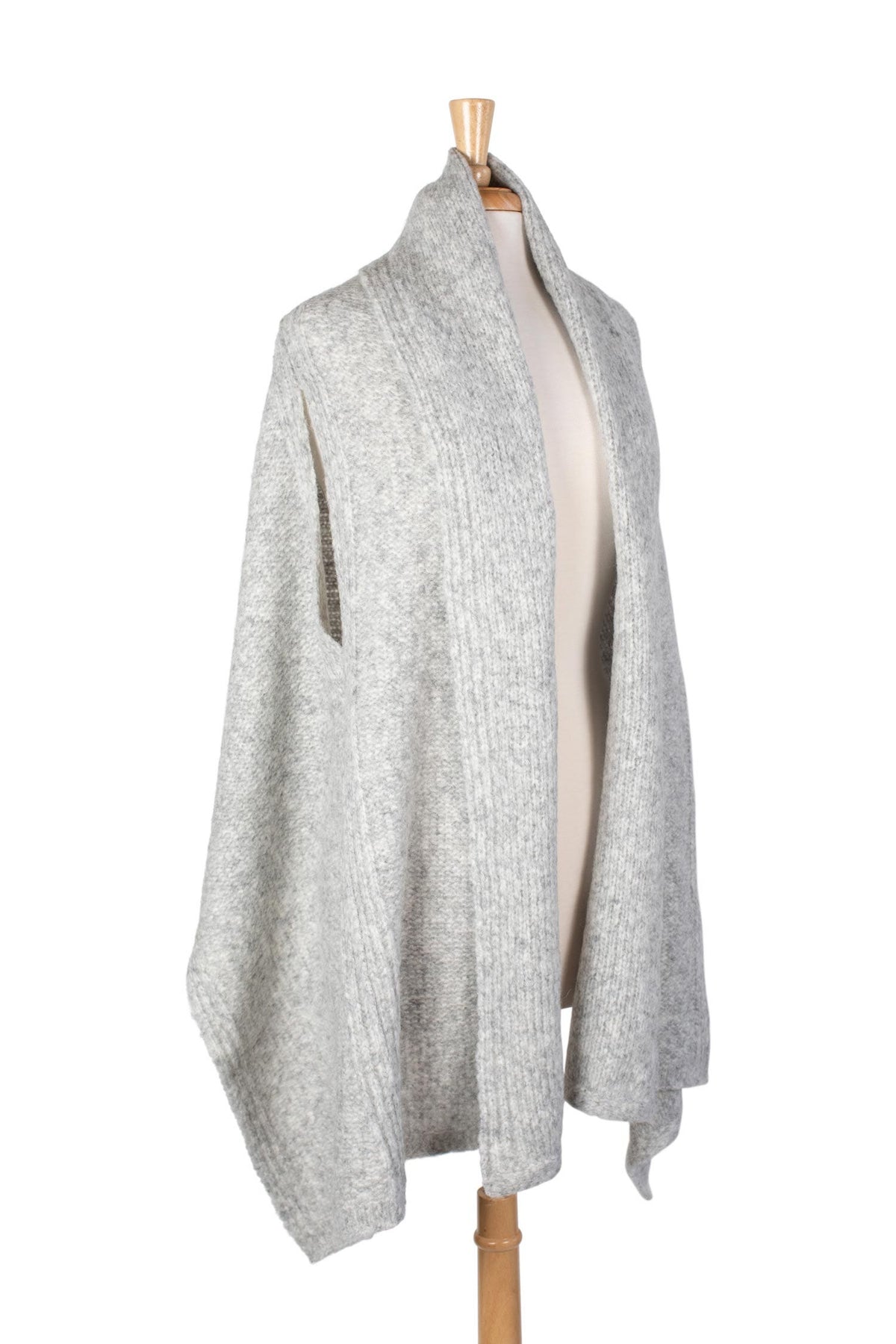 Cozy Grey Wool Wrap — Wholesale -- Ten Thousand Villages