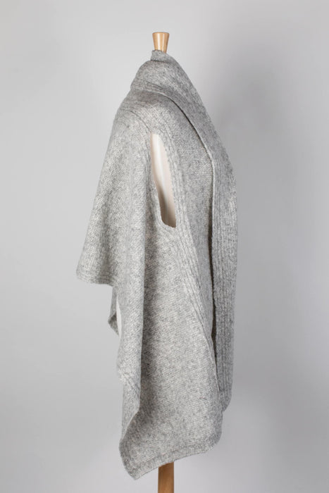 Cozy Grey Wool Wrap 2