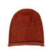 Slouchy Alpaca Wool Beanie - Rust Orange thumbnail 1