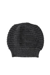 Slouchy Alpaca Wool Beanie - Grey