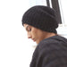 Slouchy Alpaca Wool Beanie - Black thumbnail 3