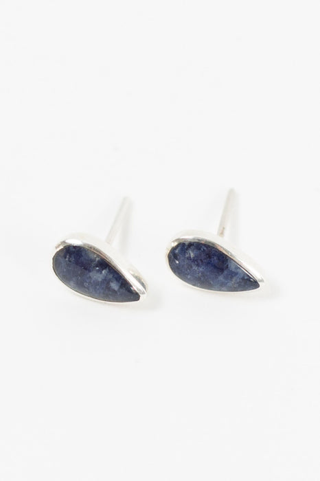 Blue Teardrop Earrings 2