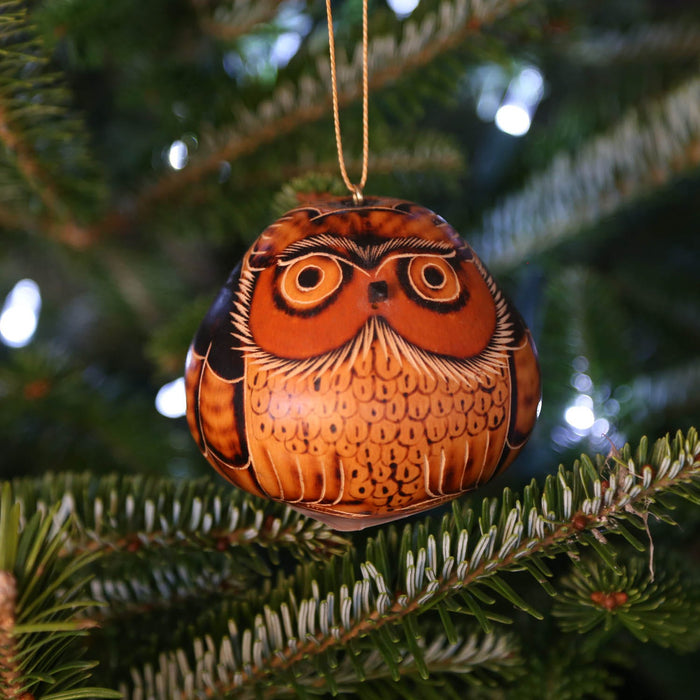Gourd Owl Ornament 2