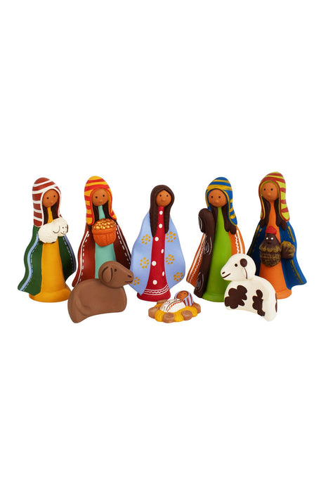 Colorful Ceramic Nativity 1