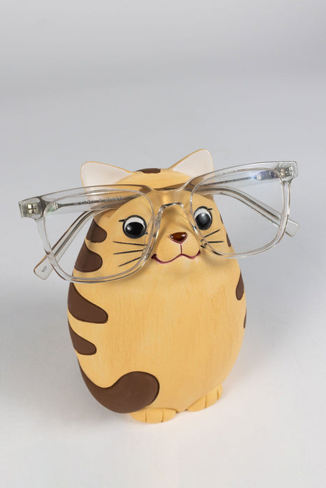 Brown Cat Eyeglass Holder 2