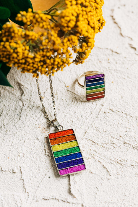 Rainbow Banner Necklace 6