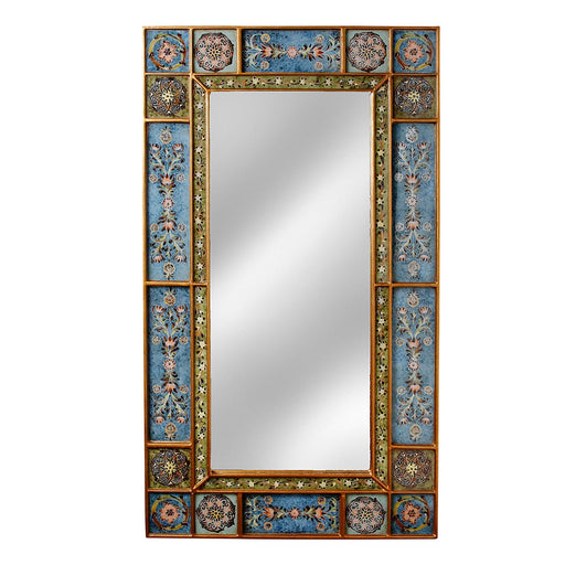 Floral Fanfare Painted Mirror