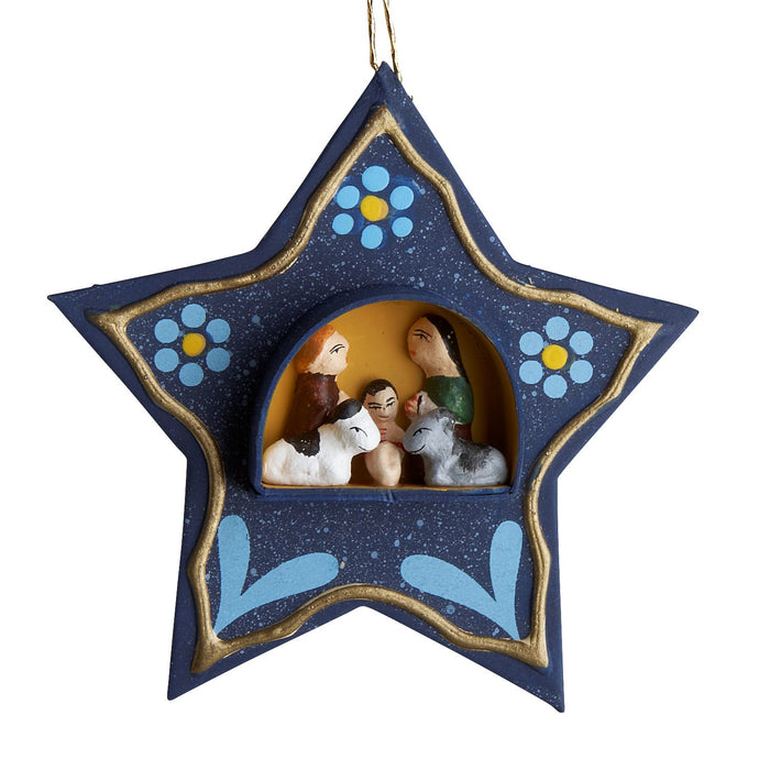 Tiny Retablo Star Ornament 1