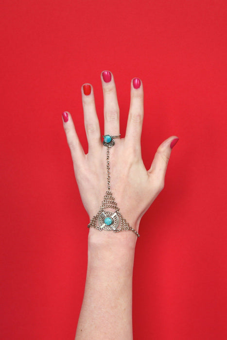 Peruvian Turquoise Hand Chain 3