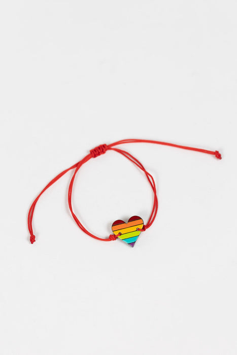 Rainbow Heart Gourd Bracelet 2