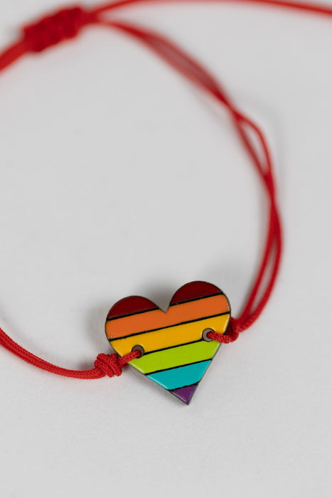 Rainbow Heart Gourd Bracelet 3