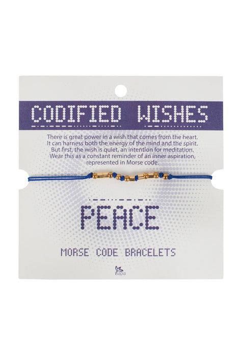 Peace Morse Code Bracelet 1